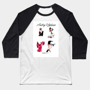 Audrey Hepburn Baseball T-Shirt